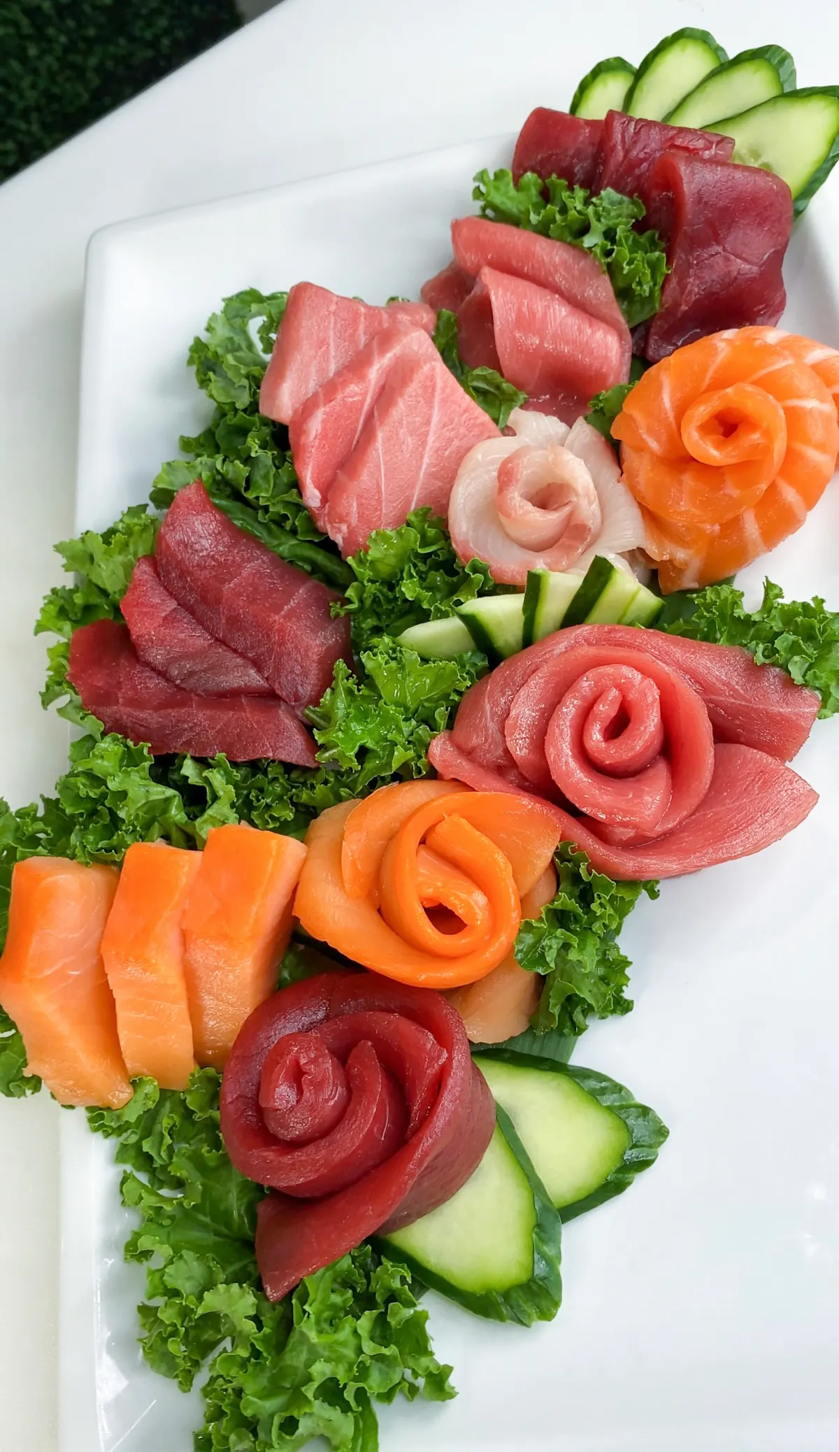 a plate of food with broccoli